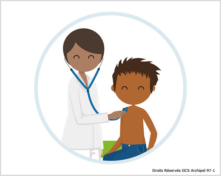 Image représentant un médecin et son patient