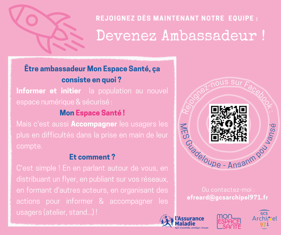 Devenez Ambassadeur Mon Espace Santé !