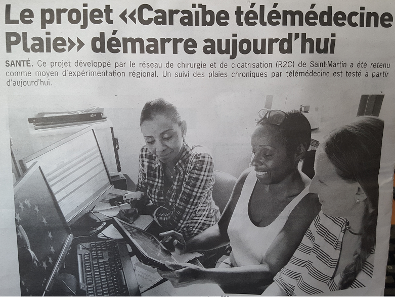 Saint-martin : Une tablette, une photo, une téléconsultation, un diagnostic,un suivi